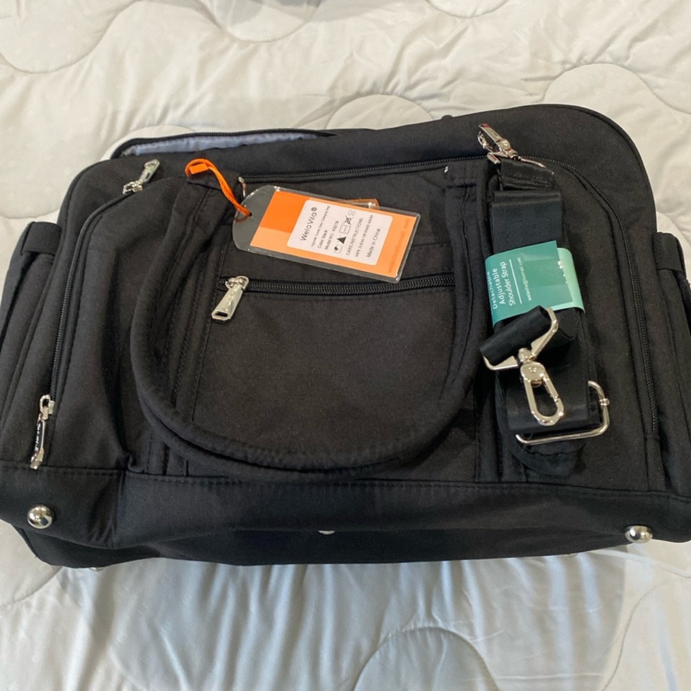 Diaper bag with strap
